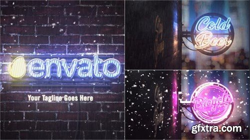 Videohive Neon Logo Intro 47341634