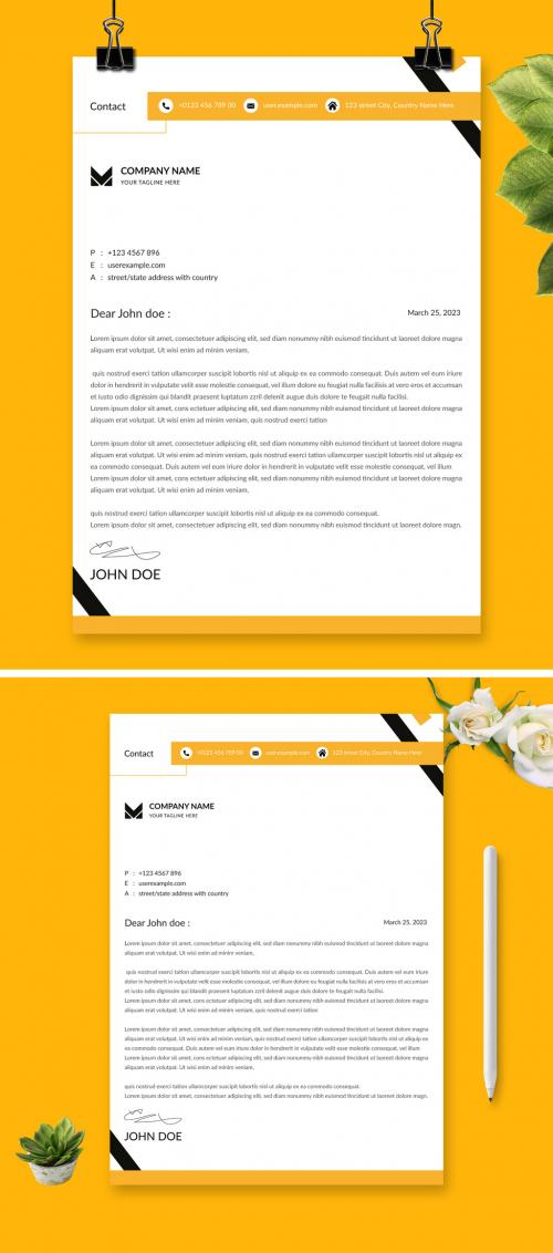 Business Letterhead Design Template 579991465