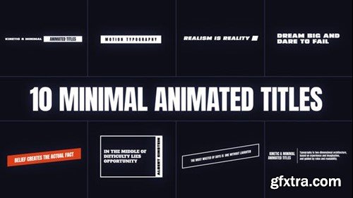 Videohive Minimal Animated Titles 47327096