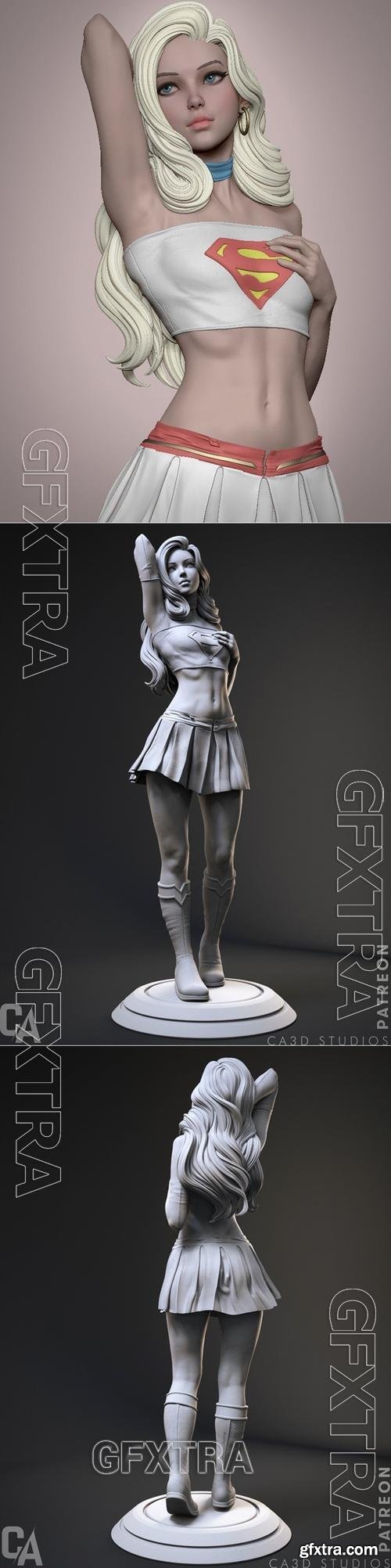 Ca 3d Studios - Supergirl &ndash; 3D Print Model