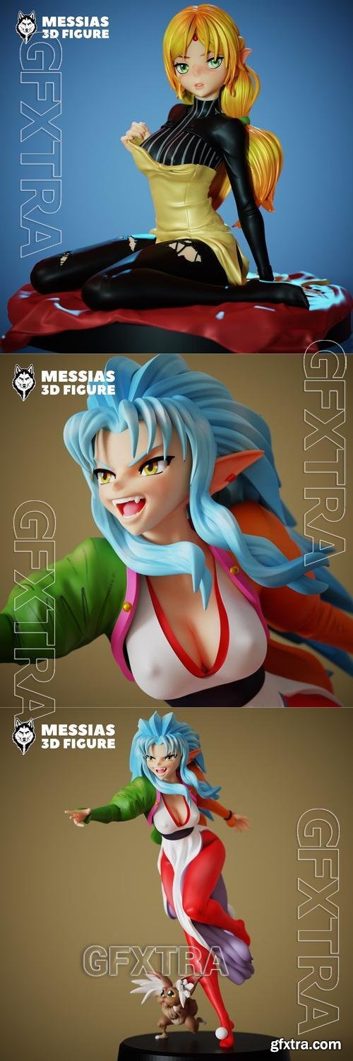 Messias - Ryoko Hakubi and Tsundere Elf &ndash; 3D Print Model