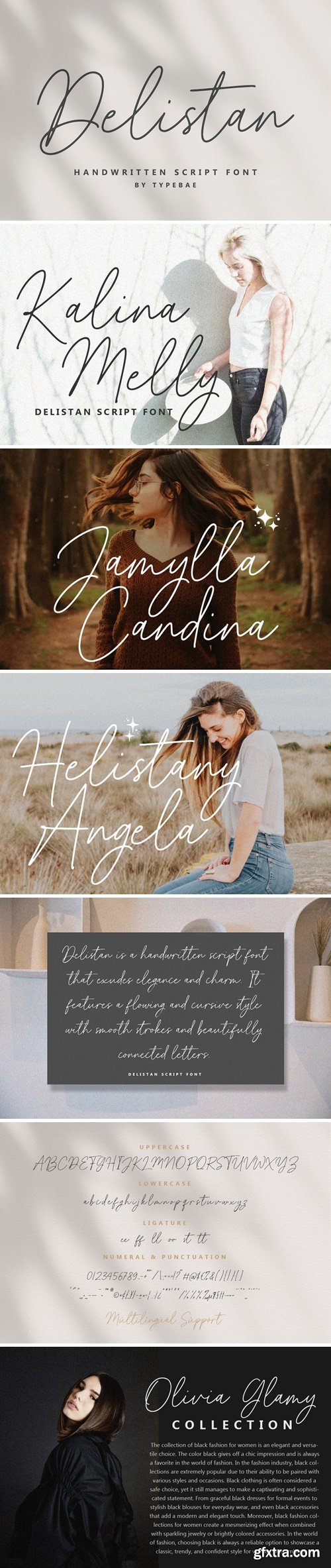 Delistan Handwritten Script Font