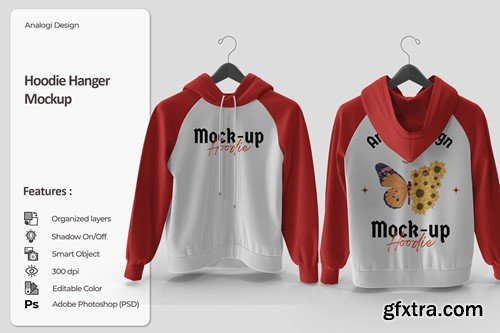 Hoodie Hanger Mockup NCHF8PA