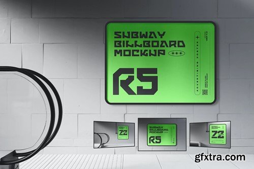 Subway Advertising Billboard Psd Mockups CSKAKX8