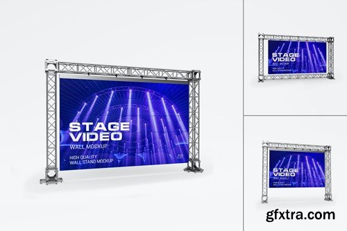 Digital Video Wall Presentation Psd Mockups HTAYHH7