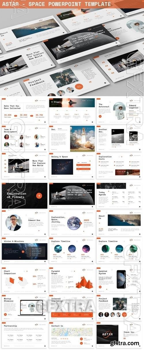 Astar - Space Powerpoint Template GRXQRZU