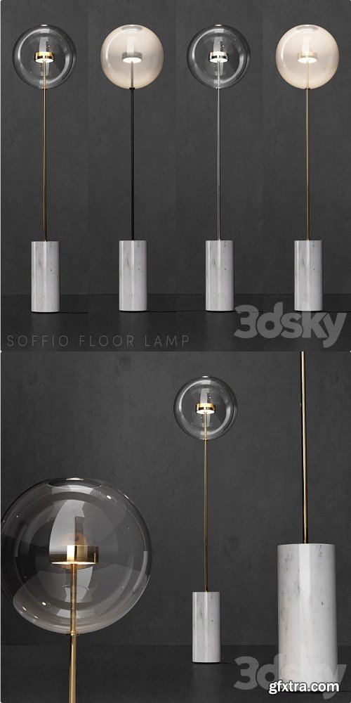 Floor lamp G & C Bolle Soffio (short)