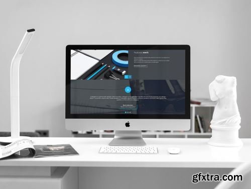 10 iMac Desk Mockups Ui8.net