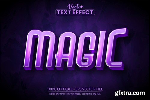 Magic - Editable Text Effect, Cartoon Font Style SK8L7PN