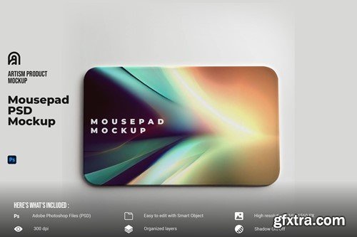 Mousepad PSD Mockup ZB4A4GD