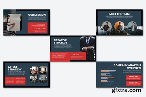 Business Strategy Presentation Template KRMWRPM