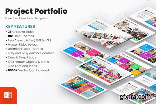 Project Portfolio PowerPoint Presentation Template UZ9HUY3