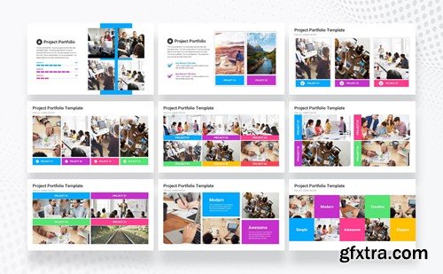 Project Portfolio PowerPoint Presentation Template UZ9HUY3