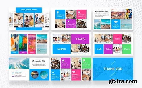 Project Portfolio PowerPoint Presentation Template UZ9HUY3