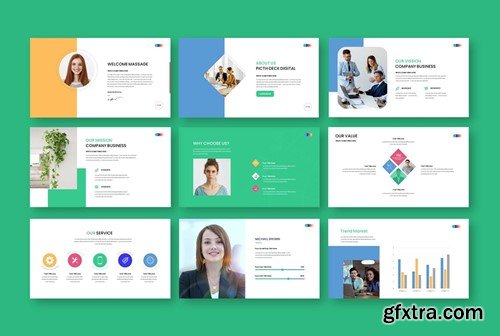 Pitch Deck PowerPoint Presentation Template W6PS84M