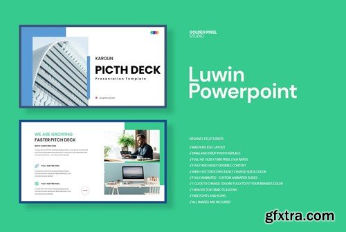 Pitch Deck PowerPoint Presentation Template W6PS84M