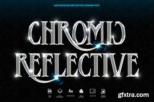 Chrome Reflective Photoshop Text Effect UGTZWT9