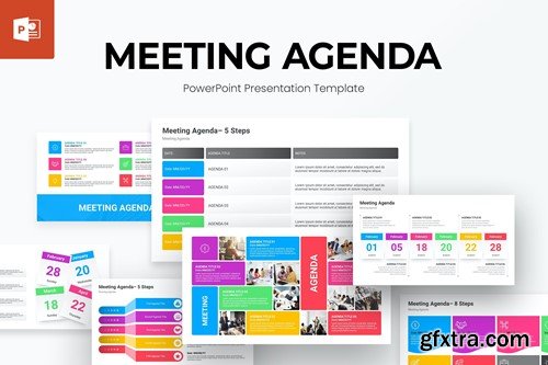 Meeting Agenda PowerPoint Presentation Template JMK9XDW