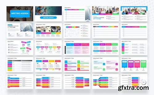 Meeting Agenda PowerPoint Presentation Template JMK9XDW