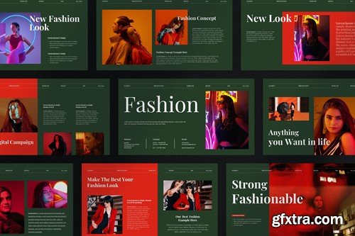 Fashion Look-Book Presentation Template LHANXSP