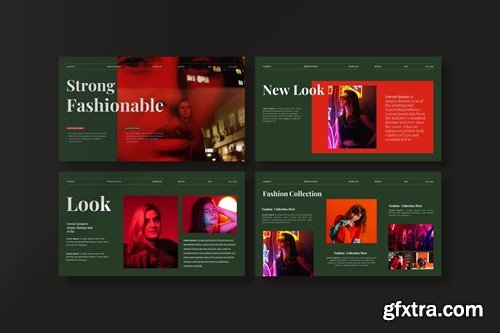 Fashion Look-Book Presentation Template LHANXSP