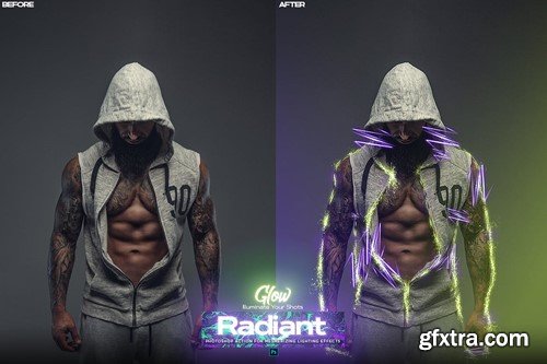 Radiant Glow Photoshop Action VGU26P2