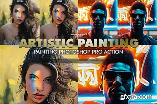 Artistic Painting Photoshop Action G5TFSPC