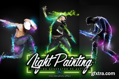 Light Painting Photoshop Action 9S5GMBQ