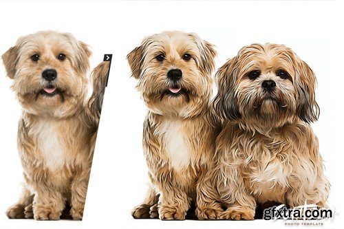 Cartoon Painting Photo Template - Smart Object 2RDT655