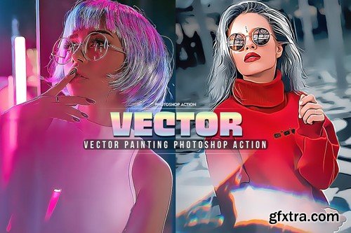 Vector Painting Photoshop Action VRBSFCG