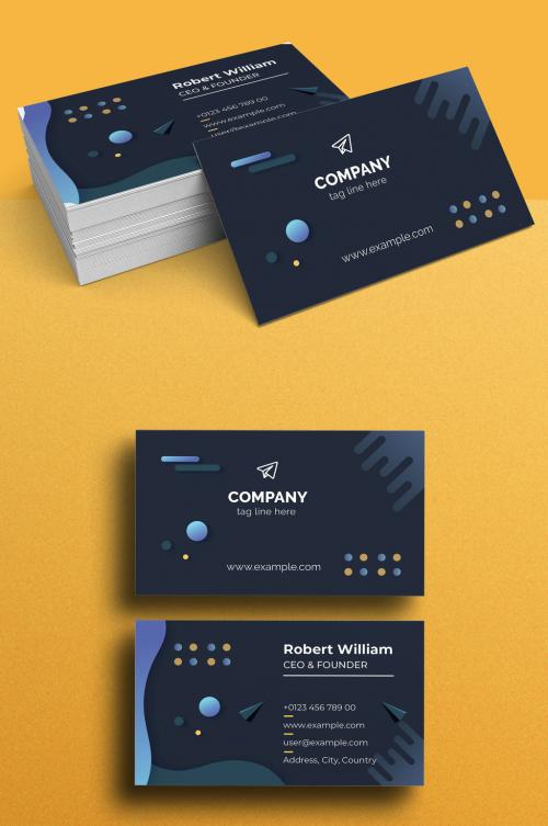 Corporate Business Card Design Template 580233317