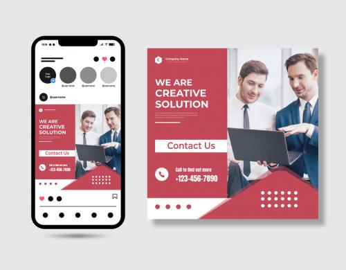 Corporate Social Post Design Template 580233332