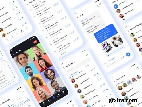 Zomo - Video Conferencing & Online Meeting App UI Kit Ui8.net