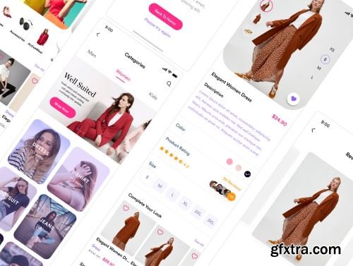 Zaara Fashion ecommerce UI Kit Ui8.net