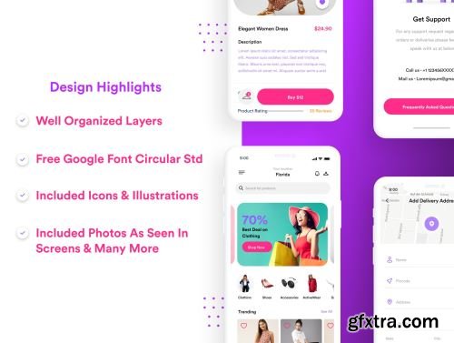 Zaara Fashion ecommerce UI Kit Ui8.net