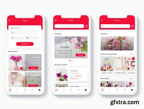 Zambak - Gift and Flower Delivery App UI Kit Ui8.net