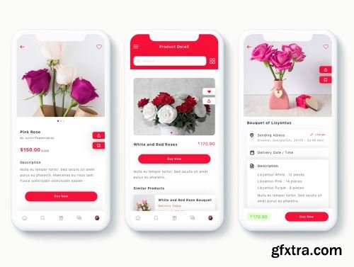 Zambak - Gift and Flower Delivery App UI Kit Ui8.net