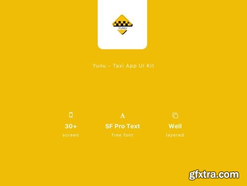 Yunu - Taxi App UI Kit Ui8.net