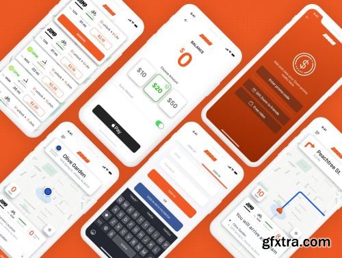 Zoom - Bike/Scooter Sharing UI Kit for iOS Ui8.net
