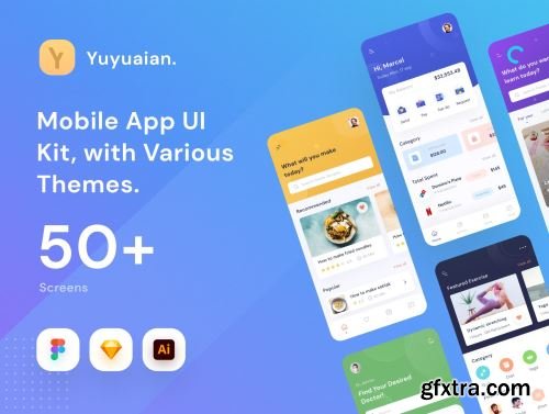 Yuyuaian Mobile UI Kit Ui8.net