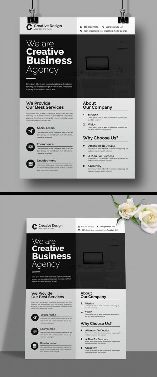 Corporate Business Flyer Design Template 580631761