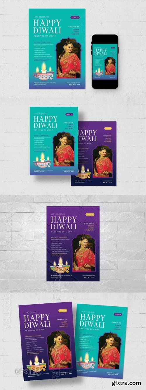 Diwali Flyer Template EULZ9VV