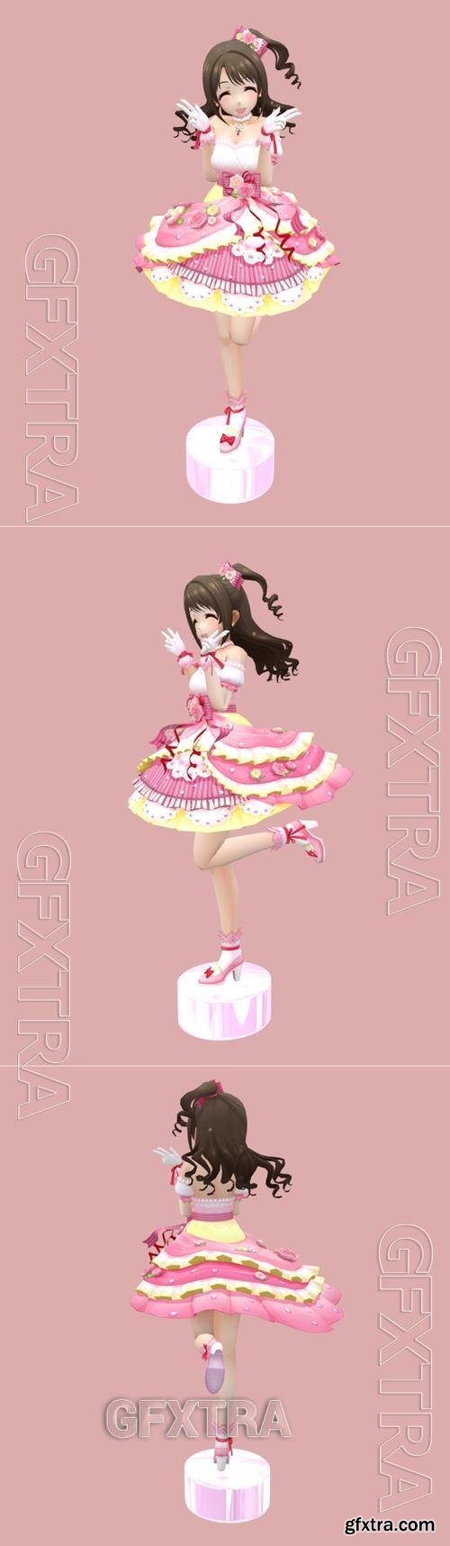 Idolmaster Character - Uzuki &ndash; 3D Print Model