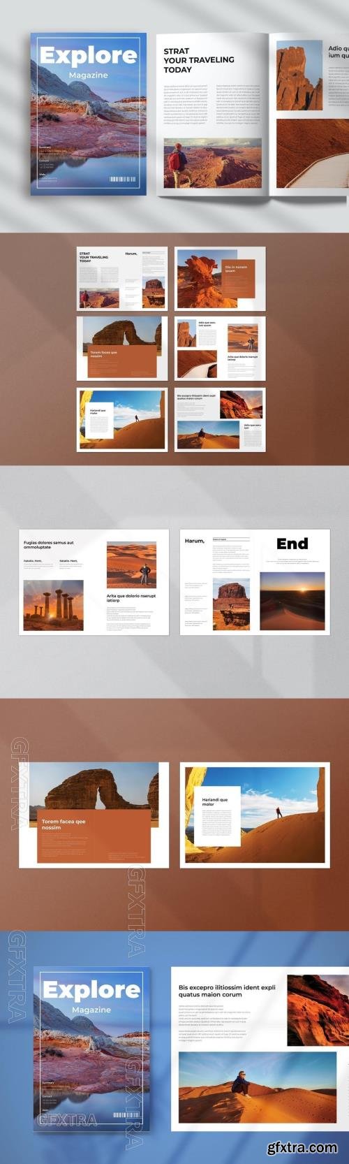 Explore Magazine Template QGWYSBB