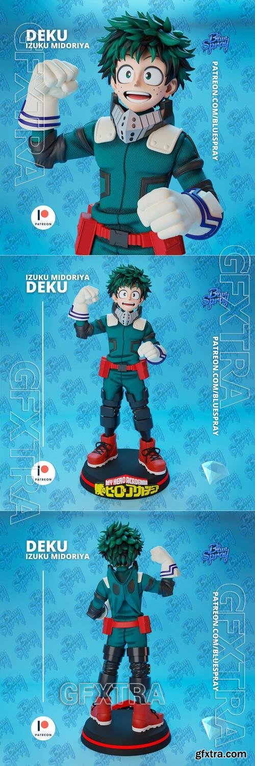 Blue Spray - Deku (Izuku Midoriya) &ndash; 3D Print Model