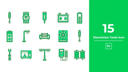 Videohive - Electrician Tools Icon Premiere Pro - 46050242 - 46050242