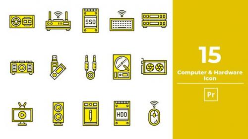 Videohive - Computer & Hardware Icon Premiere Pro - 46175476 - 46175476