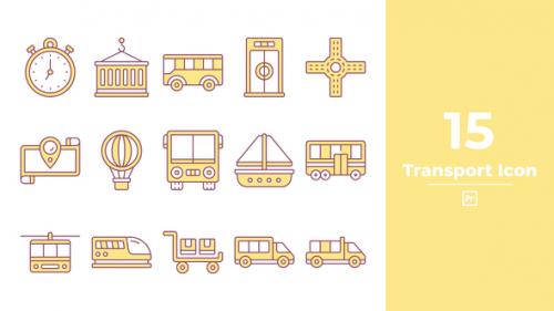 Videohive - Transport Icon Premiere Pro - 46233412 - 46233412