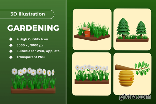 Gardening 3d Illustration v.1 TFEN2JD