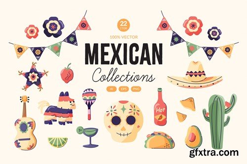 Mexican Vector Illustrations Set YF533JA